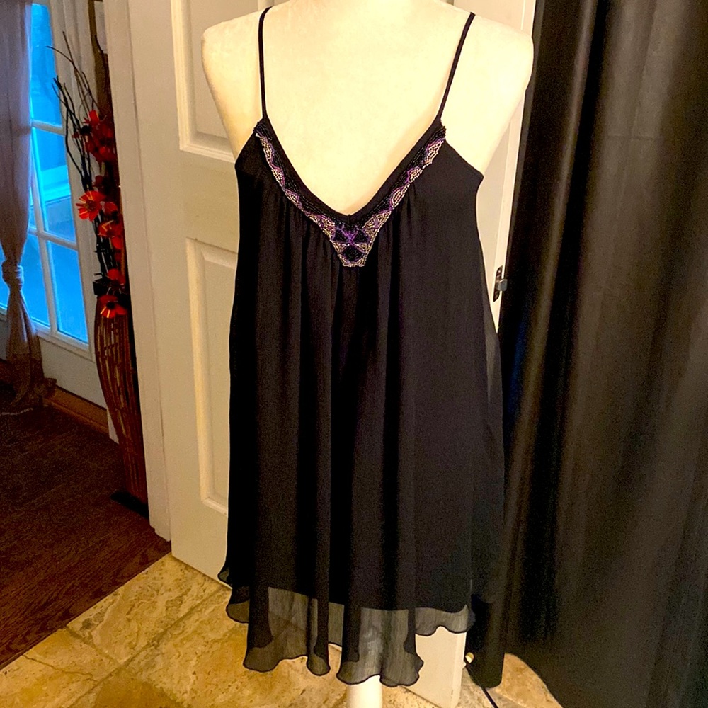 Pretty beaded flouncy dress🌸🌸
